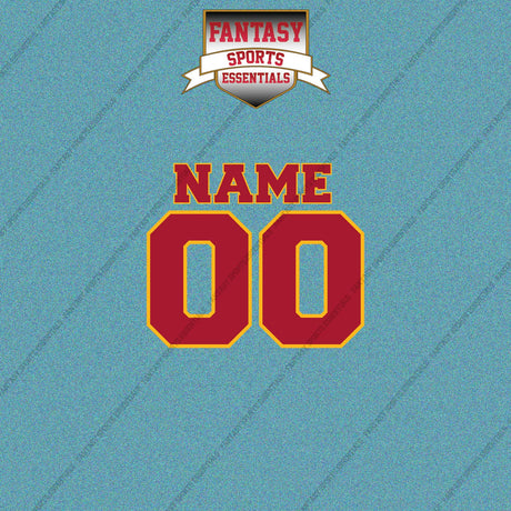 2000s Kansas City Chiefs Personalized Name and Number Car Decals