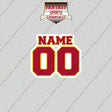 2000s Kansas City Chiefs Personalized Name and Number Glossy Stickers