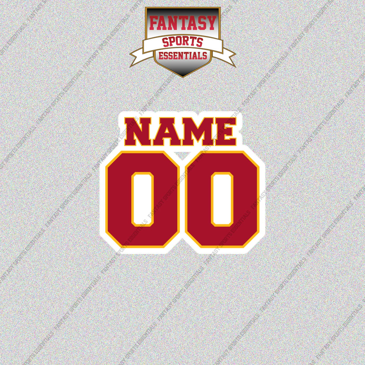 2000s Kansas City Chiefs Personalized Name and Number Glossy Stickers