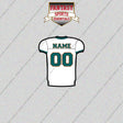 2000s Miami Dolphins Personalized Away Jersey Glossy Stickers