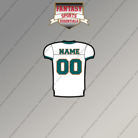 2000s Miami Dolphins Personalized Away Jersey Magnets