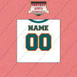 2000s Miami Dolphins Personalized Away Jersey Wall Art Prints