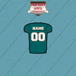 2000s Miami Dolphins Personalized Home Jersey Car Decals