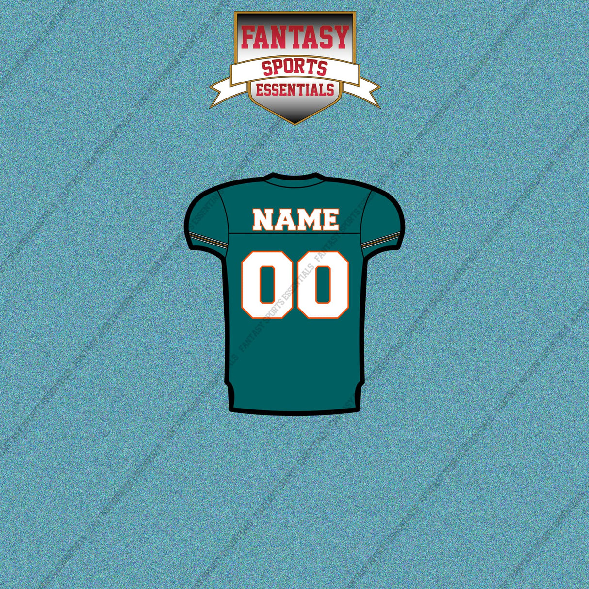 2000s Miami Dolphins Personalized Home Jersey Car Decals