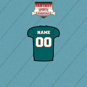2000s Miami Dolphins Personalized Home Jersey Car Decals