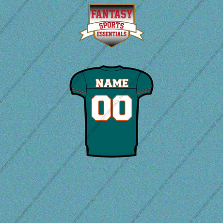 2000s Miami Dolphins Personalized Home Jersey Car Decals