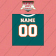 2000s Miami Dolphins Personalized Home Jersey Wall Art Prints