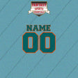 2000s Miami Dolphins Personalized Name and Number Car Decals