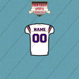 2000s Minnesota Vikings Personalized Away Jersey Car Decals