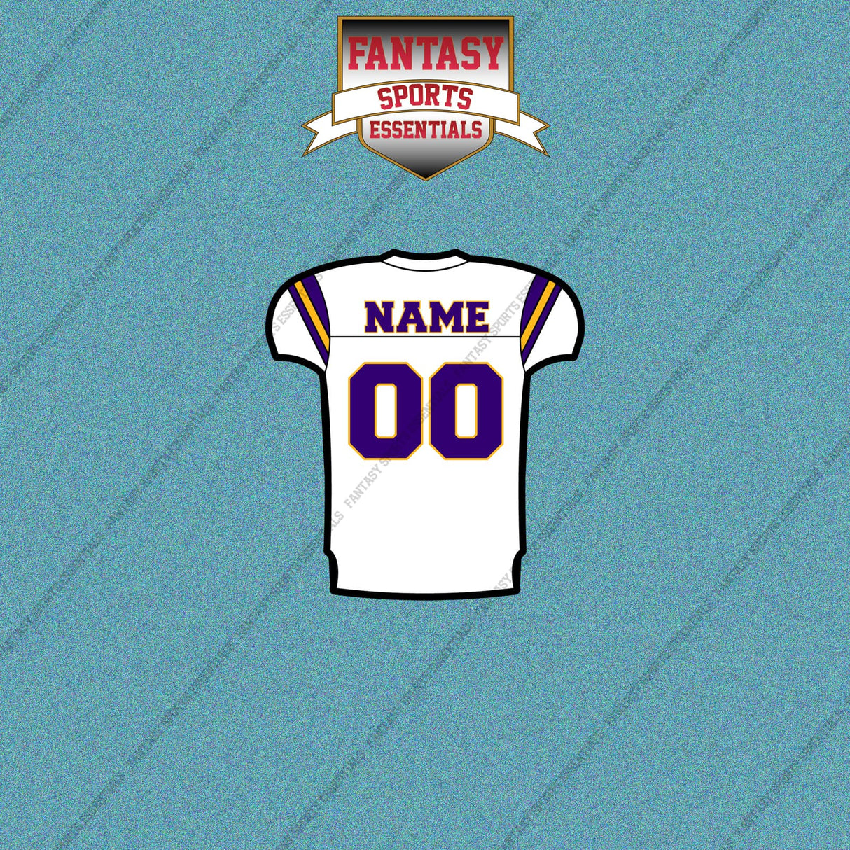 2000s Minnesota Vikings Personalized Away Jersey Car Decals