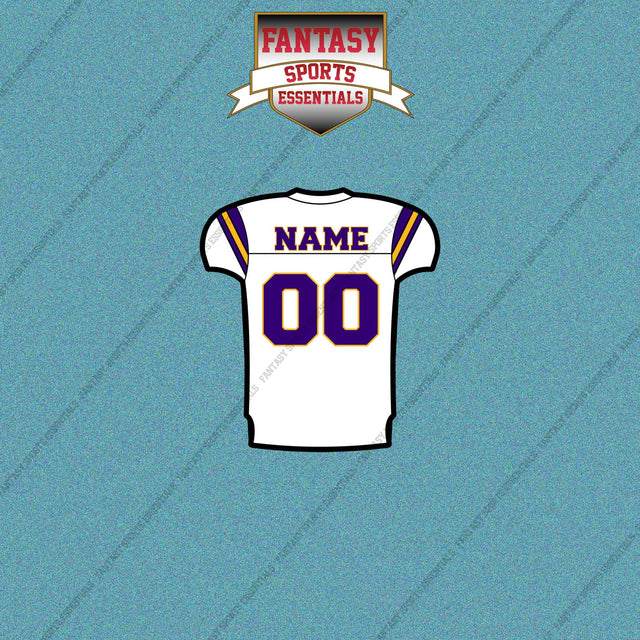 2000s Minnesota Vikings Personalized Away Jersey Car Decals