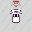 2000s Minnesota Vikings Personalized Away Jersey Glossy Stickers