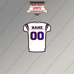 2000s Minnesota Vikings Personalized Away Jersey Magnets