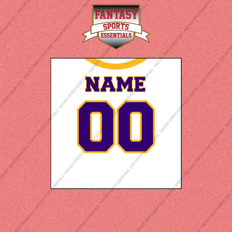 2000s Minnesota Vikings Personalized Away Jersey Wall Art Prints