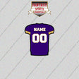 2000s Minnesota Vikings Personalized Home Jersey Glossy Stickers