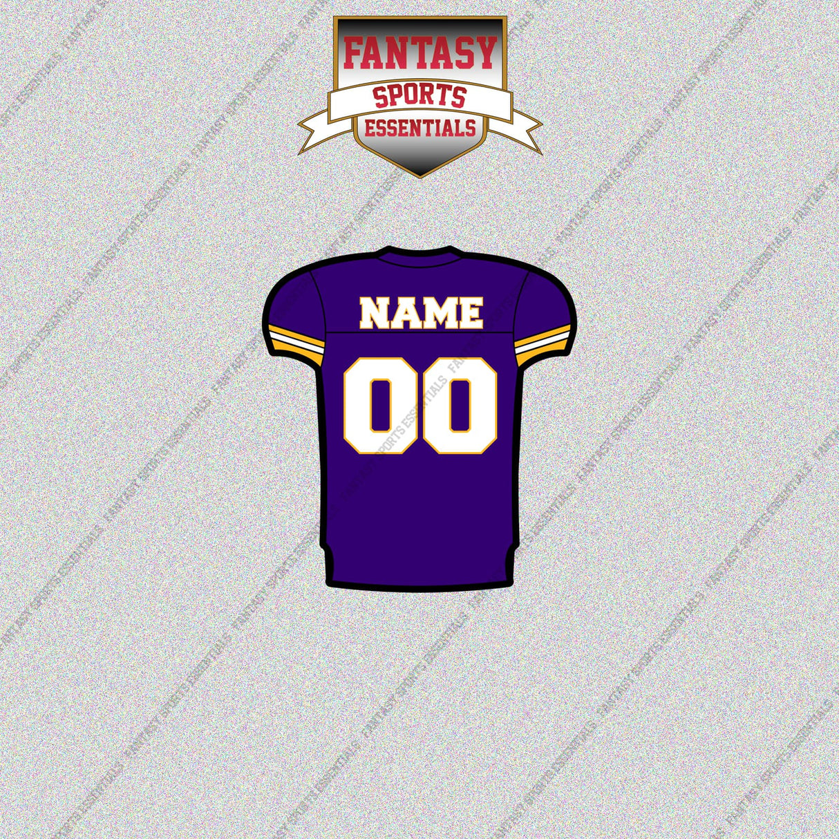2000s Minnesota Vikings Personalized Home Jersey Glossy Stickers