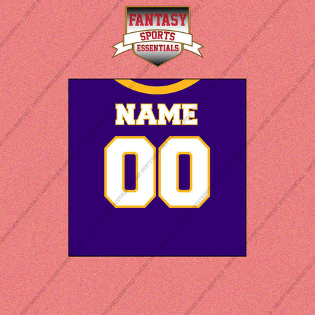2000s Minnesota Vikings Personalized Home Jersey Wall Art Prints