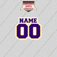 2000s Minnesota Vikings Personalized Name and Number Glossy Stickers
