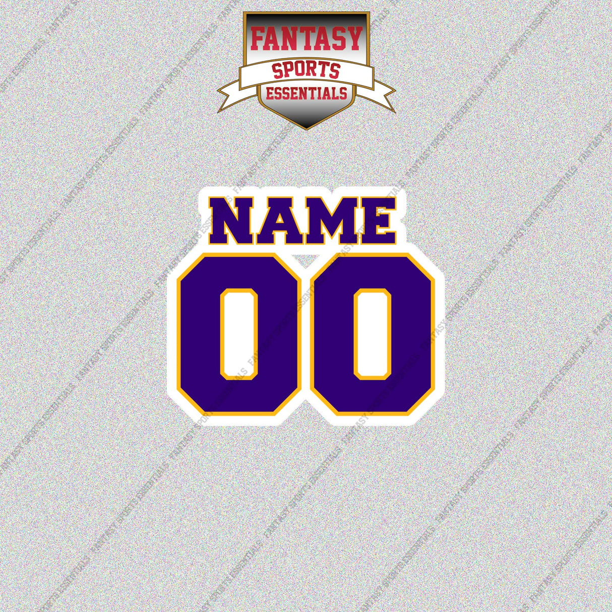 2000s Minnesota Vikings Personalized Name and Number Glossy Stickers