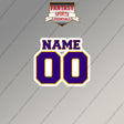 2000s Minnesota Vikings Personalized Name and Number Magnets