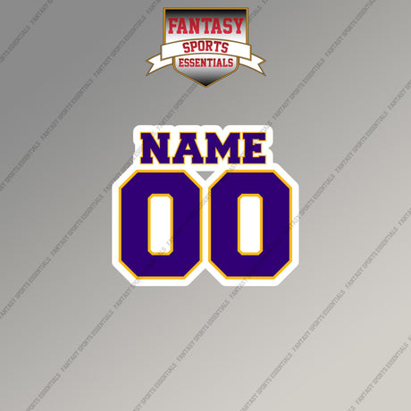 2000s Minnesota Vikings Personalized Name and Number Magnets