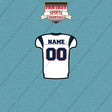 2000s New England Patriots Personalized Away Jersey Car Decals