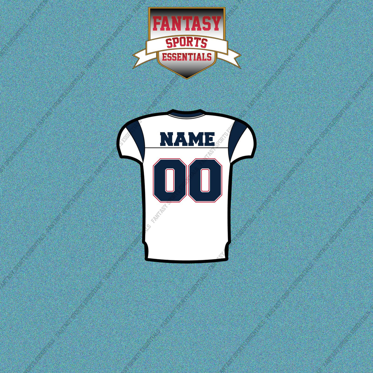 2000s New England Patriots Personalized Away Jersey Car Decals