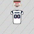 2000s New England Patriots Personalized Away Jersey Glossy Stickers
