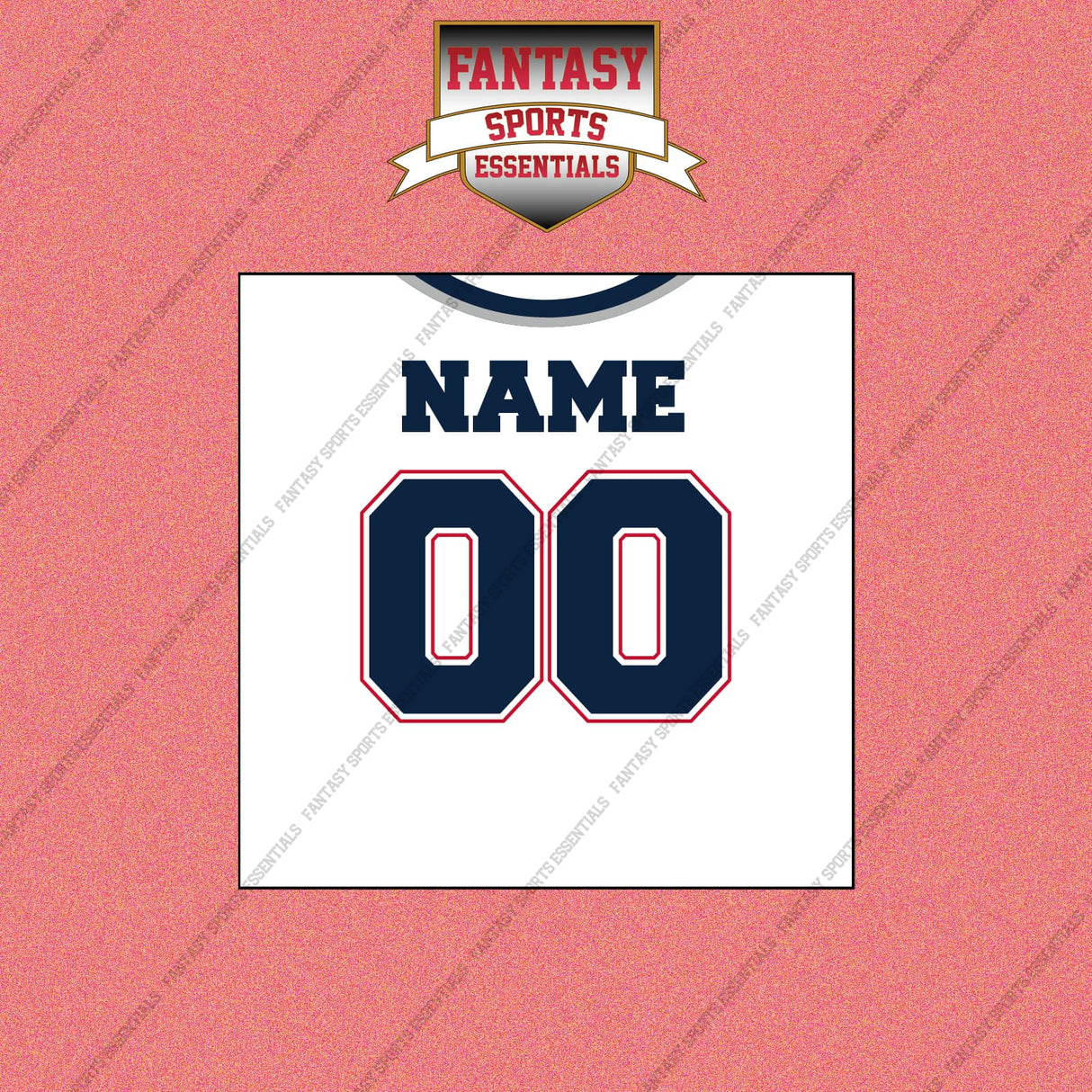 2000s New England Patriots Personalized Away Jersey Wall Art Prints