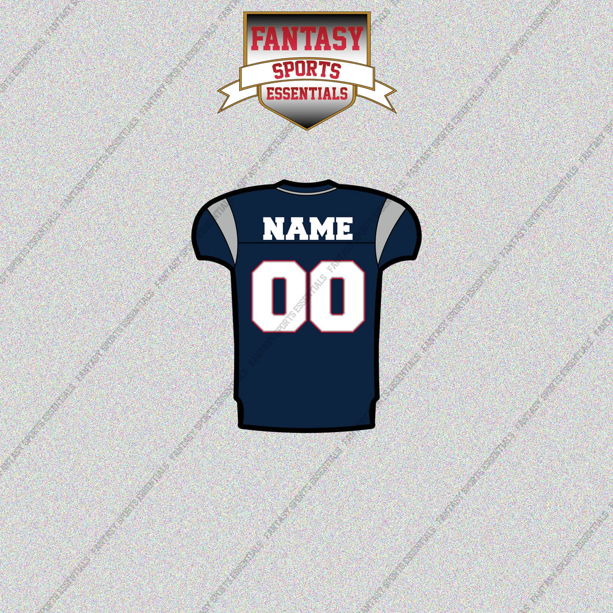 2000s New England Patriots Personalized Home Jersey Glossy Stickers