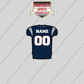 2000s New England Patriots Personalized Home Jersey Glossy Stickers