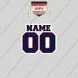 2000s New England Patriots Personalized Name and Number Glossy Stickers