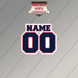 2000s New England Patriots Personalized Name and Number Magnets