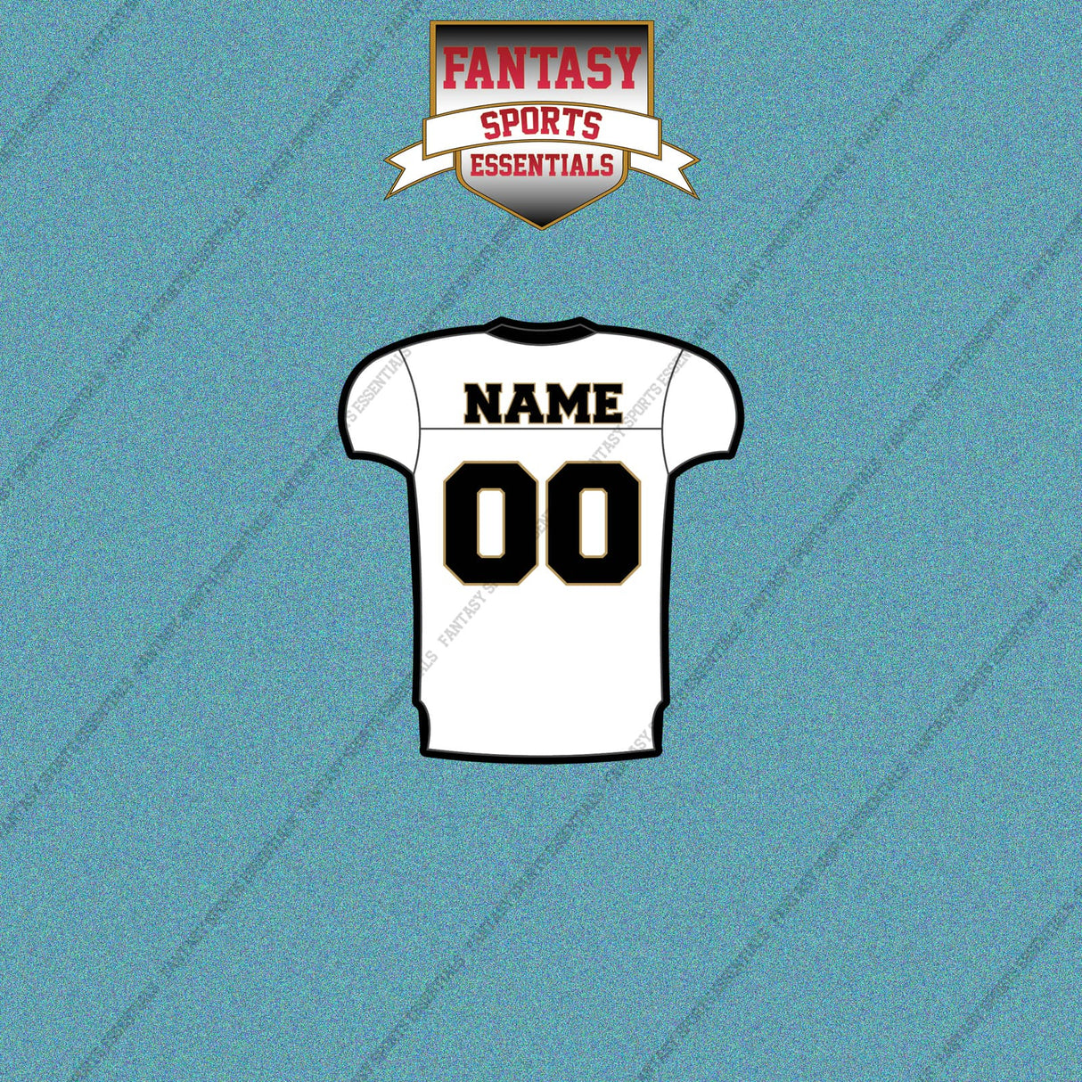 2000s New Orleans Saints Personalized Away Jersey Car Decals