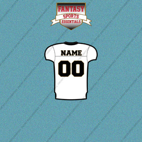 2000s New Orleans Saints Personalized Away Jersey Car Decals
