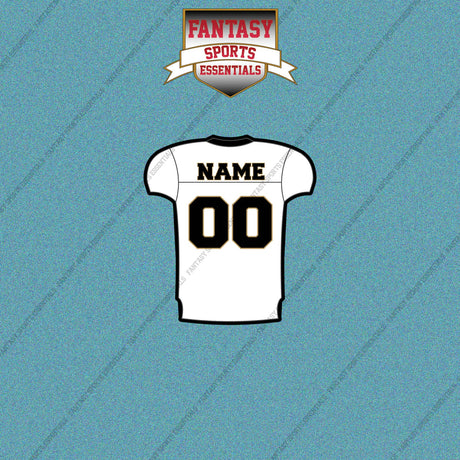 2000s New Orleans Saints Personalized Away Jersey Car Decals