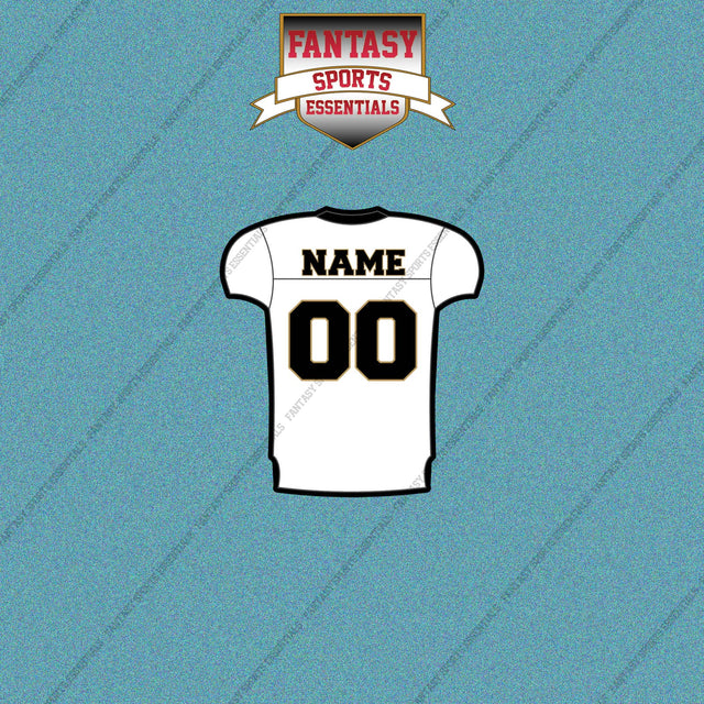 2000s New Orleans Saints Personalized Away Jersey Car Decals