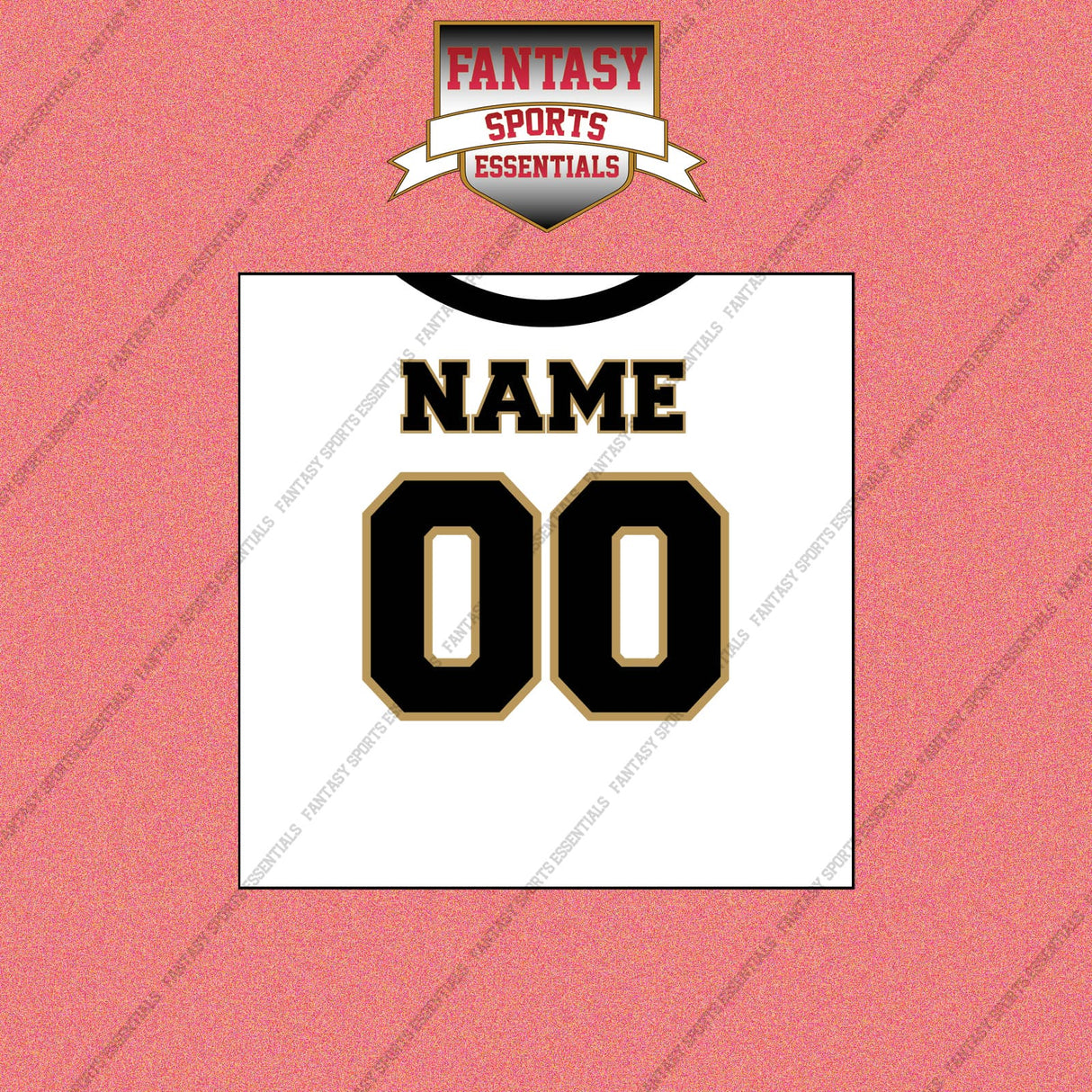 2000s New Orleans Saints Personalized Away Jersey Wall Art Prints