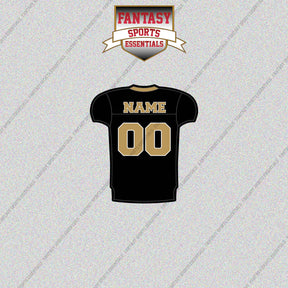 2000s New Orleans Saints Personalized Home Jersey Glossy Stickers