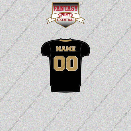 2000s New Orleans Saints Personalized Home Jersey Glossy Stickers