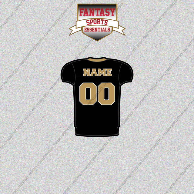 2000s New Orleans Saints Personalized Home Jersey Glossy Stickers