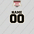 2000s New Orleans Saints Personalized Name and Number Glossy Stickers