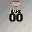 2000s New Orleans Saints Personalized Name and Number Magnets