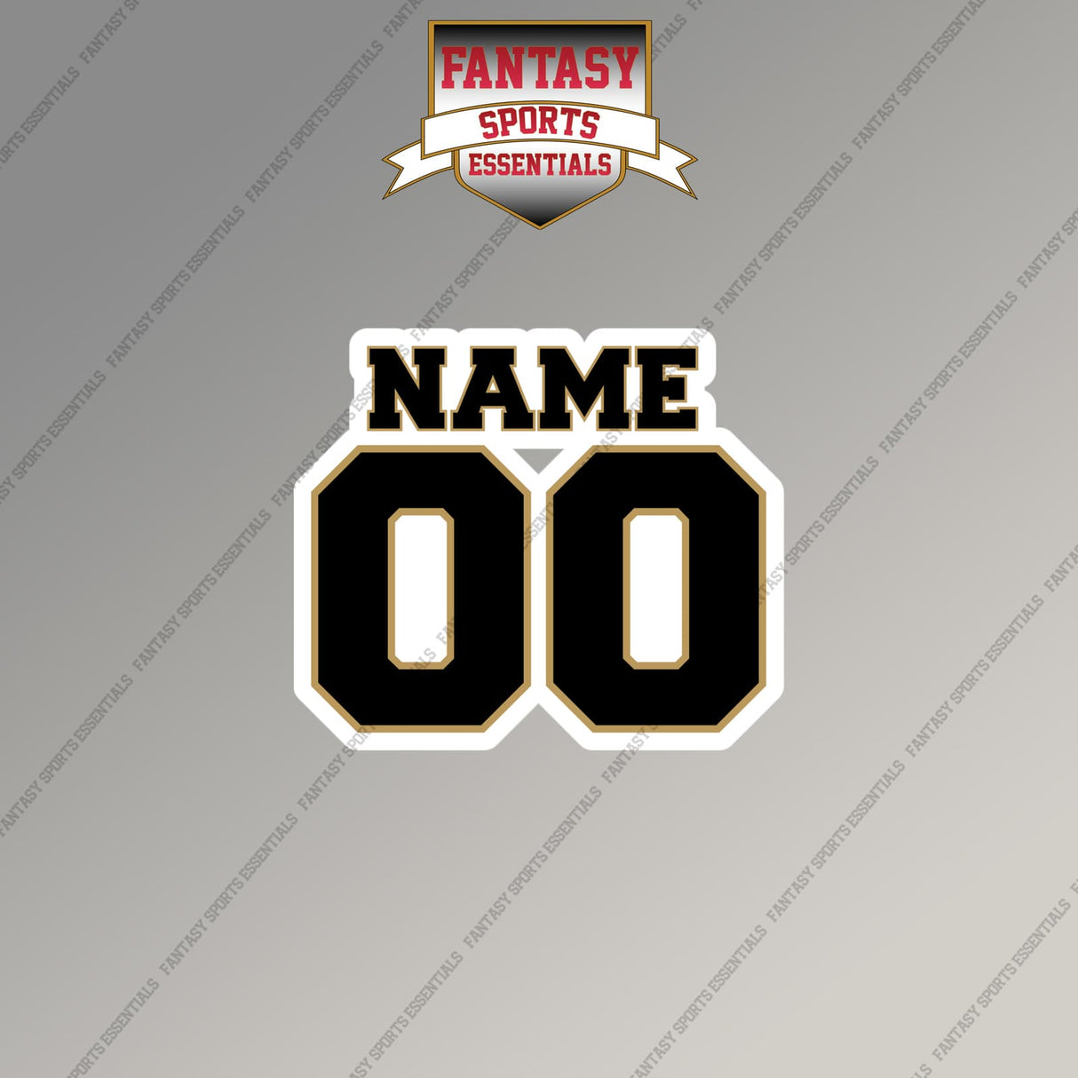 2000s New Orleans Saints Personalized Name and Number Magnets