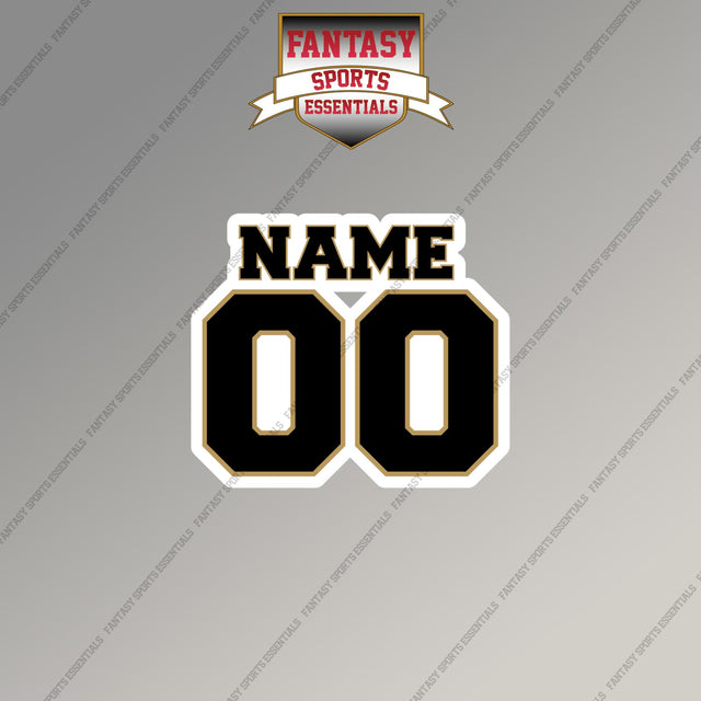 2000s New Orleans Saints Personalized Name and Number Magnets