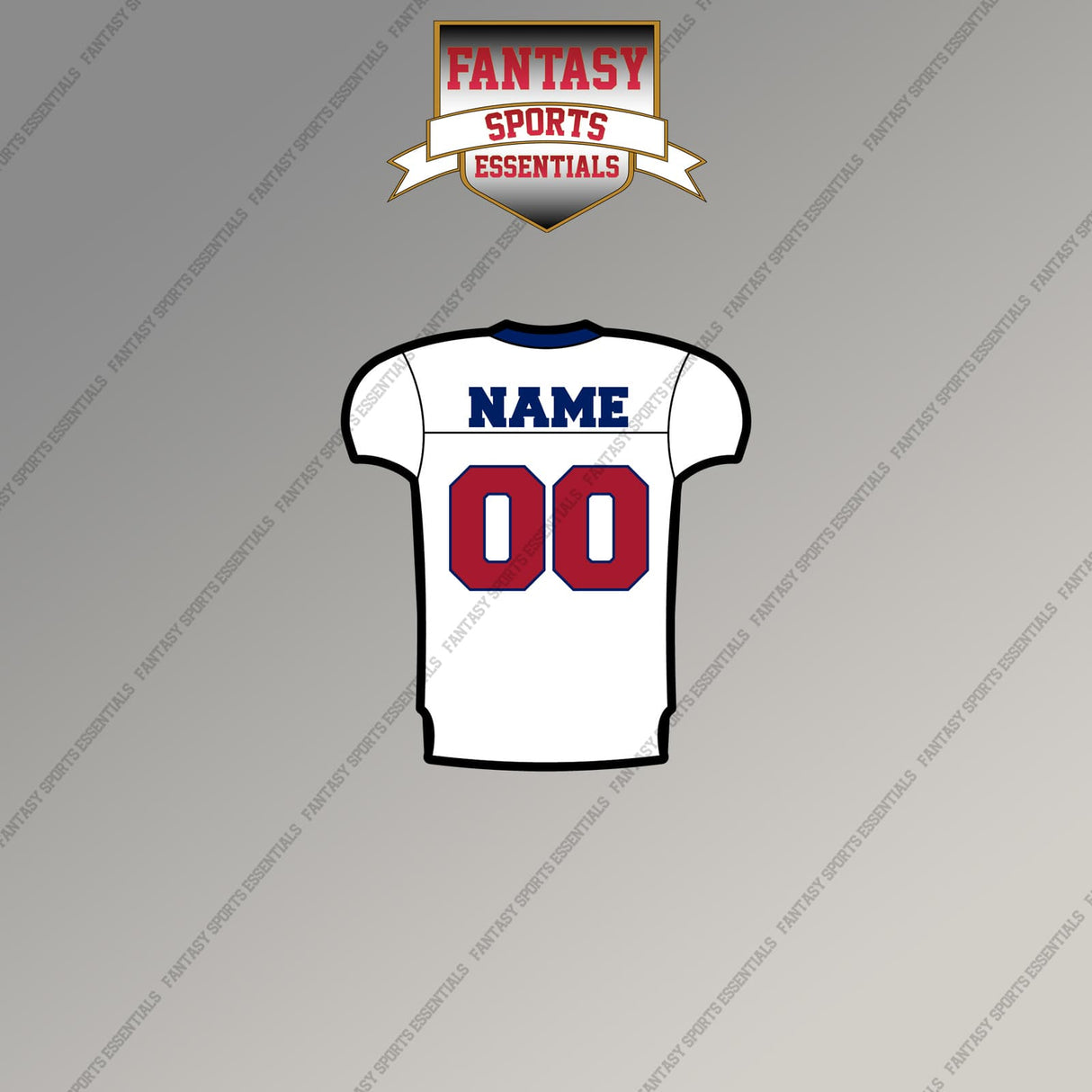 2000s New York Giants Personalized Away Jersey Magnets