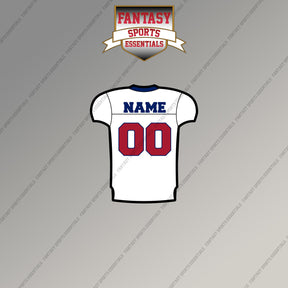 2000s New York Giants Personalized Away Jersey Magnets