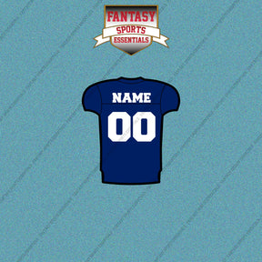 2000s New York Giants Personalized Home Jersey Car Decals