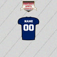 2000s New York Giants Personalized Home Jersey Glossy Stickers