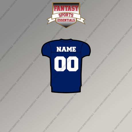 2000s New York Giants Personalized Home Jersey Magnets